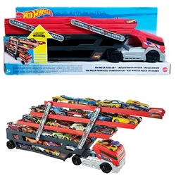 Ruote calde originali City Speedway con Frree Cars Storage Carrier Drag Race Track bambini ragazzi giocattoli per bambini regalo di compleanno