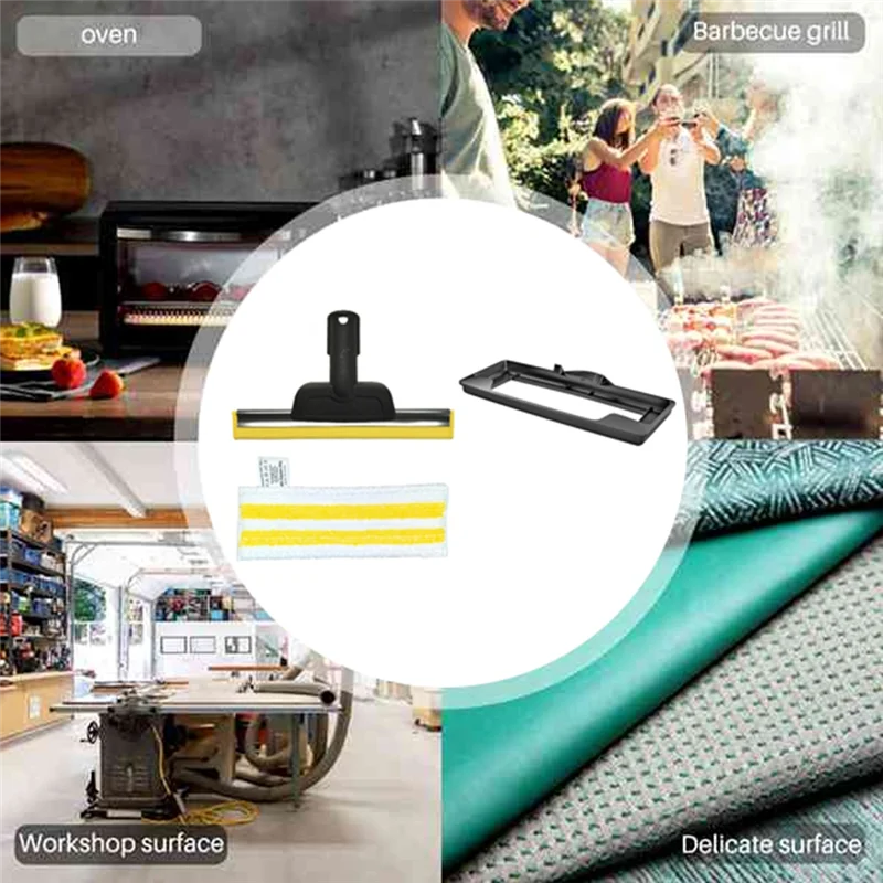 Promotion!Window Squeegee Nozzle Carpet Glider And Steam Mop Cloths For Karcher SC1 SC2 SC3 SC4 SC5 Steam Cleaner Accessories