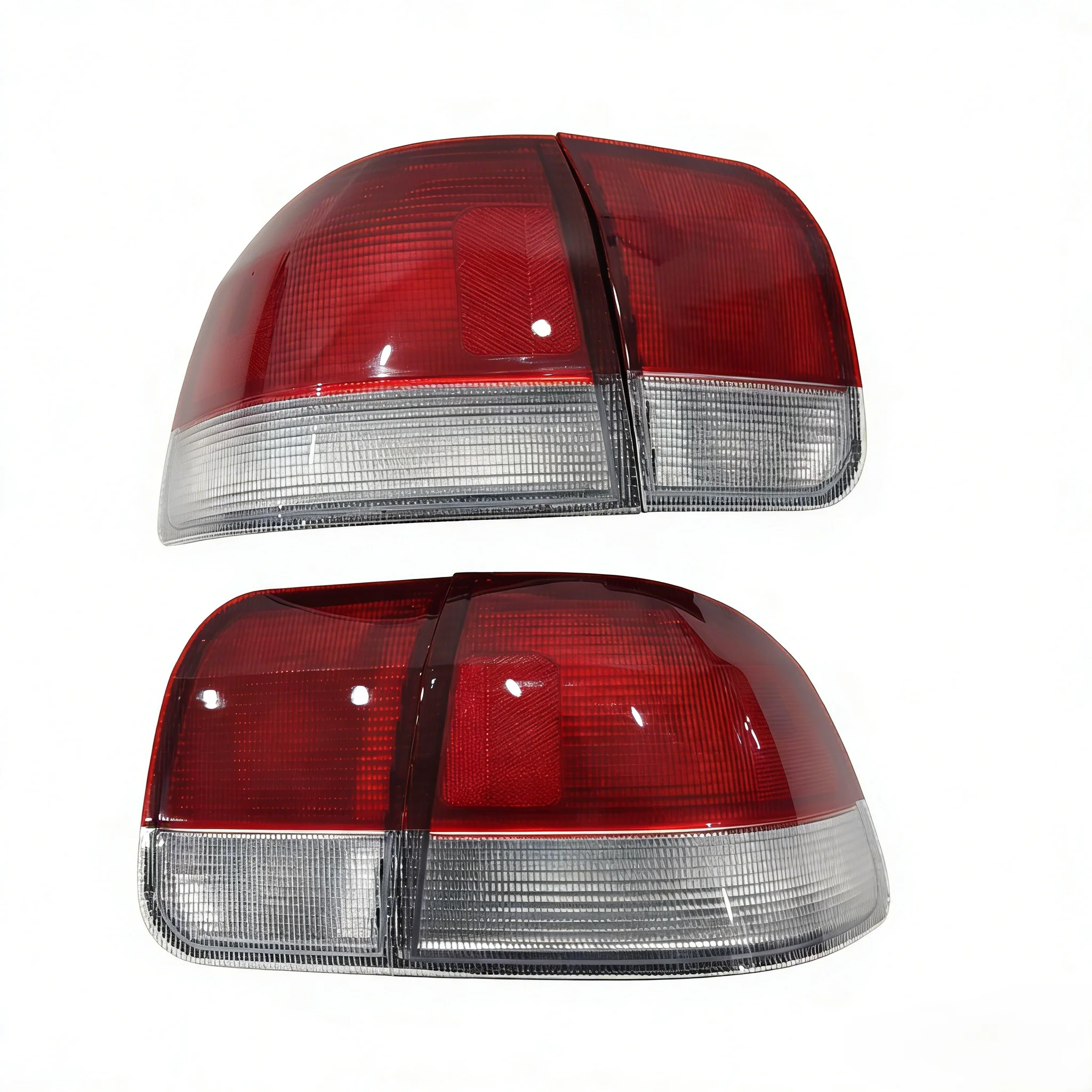 

High Quality Real Lights Tail Light for 1996-1998 Honda Civic 4DR Sedan Tail Lights 4DR (Red + Clear)
