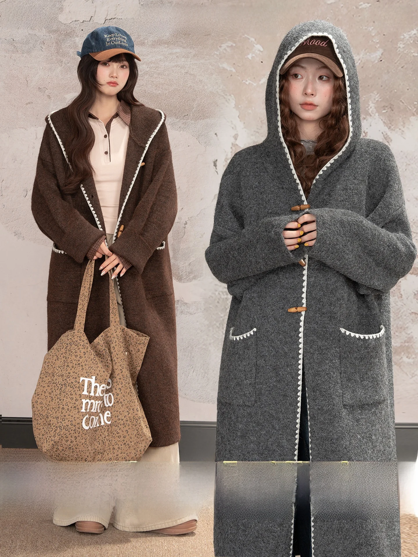 

Женское зимнее пальто Loveheynew Premium с капюшоном из искусственного меха, на пуговицах, винтажное, свободного кроя, стройнящее