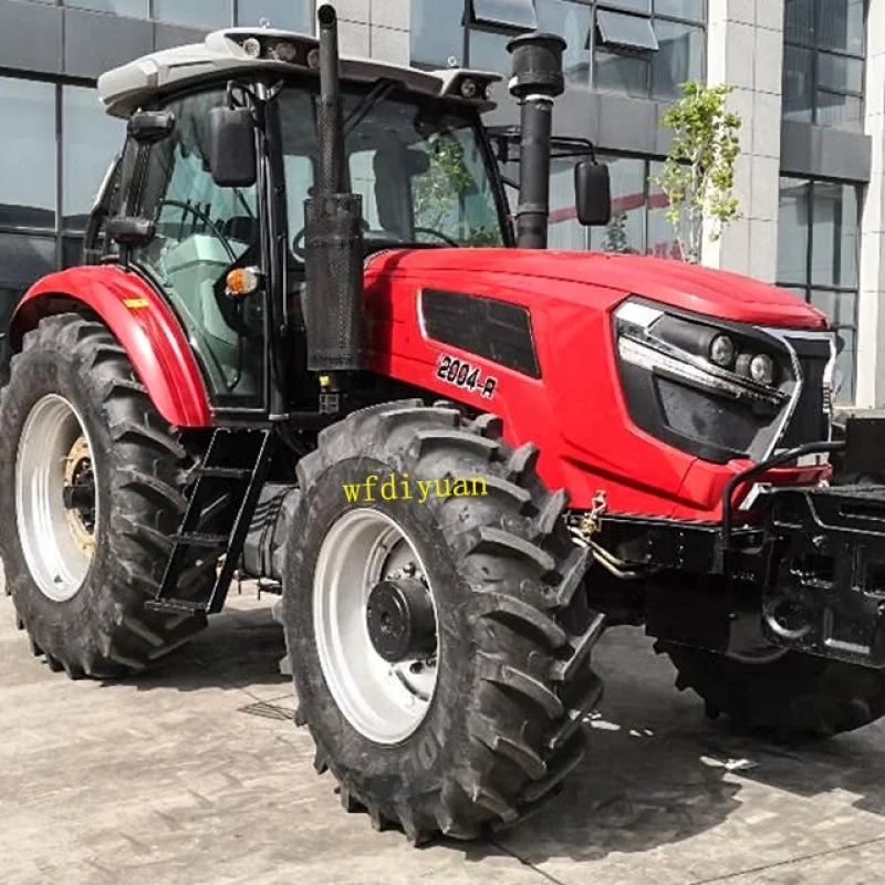 

New product：4x4 220hp AC Cabin farm agriculture tractor agricola traktor diesel engine trator