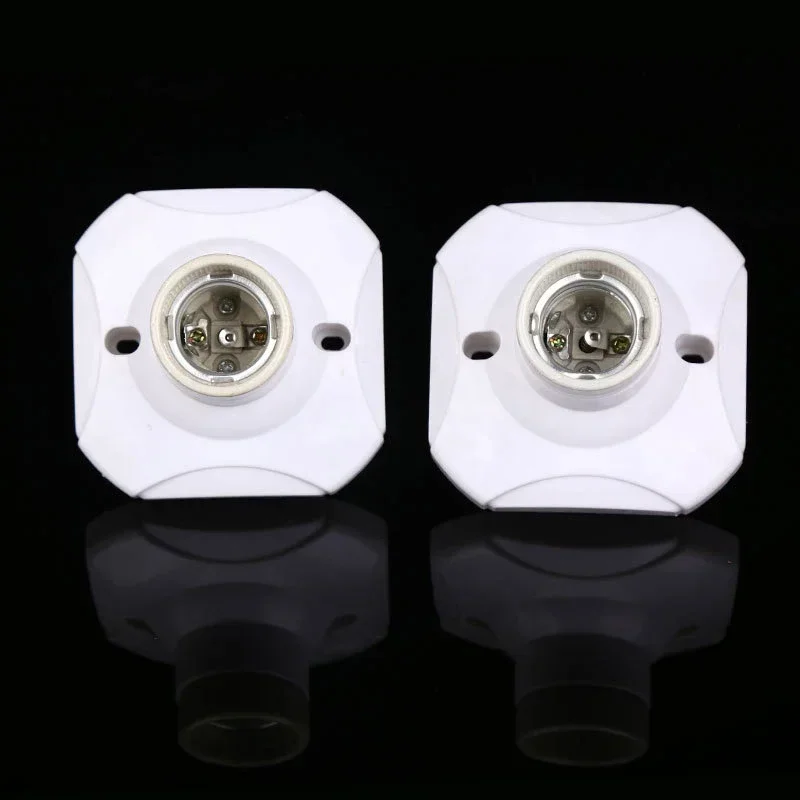 1PC Ceramic E27 Lamp Holder Bulb Socket Adapter Light Fixture Base