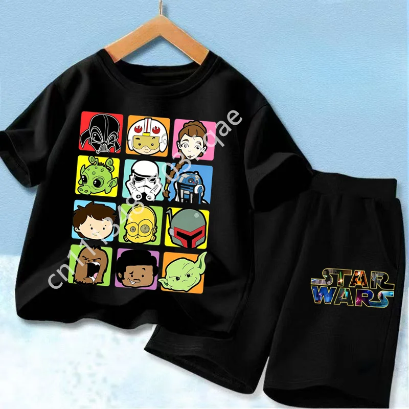 The Mandalorian - Gift for 3-12 Year Boys and Girls 2026 Star Wars Summer Fashion Unisex Baby Yoda Short-Sleeve Set - view 4