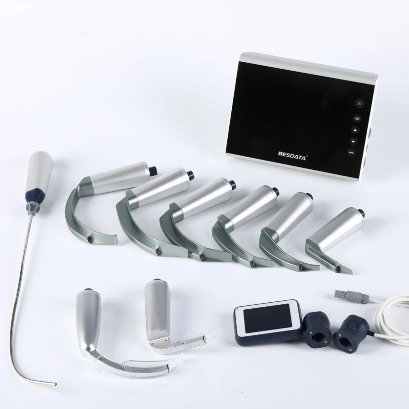 Anaesthesia tracheal intubaton mallampati high quality price stainless steel video laryngoscope blade anti-fog lens disposable