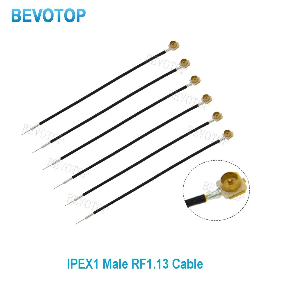 100pcs Open End Cable uFL//1 1 Male Plug Connector WIFI Antenna RG113 1.13mm Extension Pigtail Cable Cord