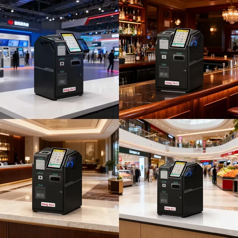for Cash Recycler Change Machine Kiosk With RFID Dispenser and Coins Acceptor Self Service Cash Payment Kiosk