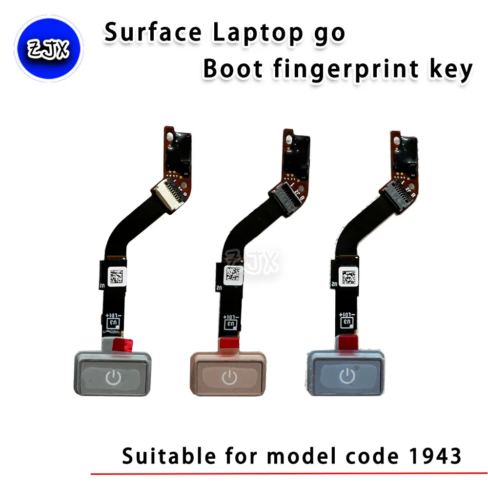 New Microsoft Surface Laptop go Boot Fingerprint Key 1943 Power Key Flat Line Fingerprint Unlock2013