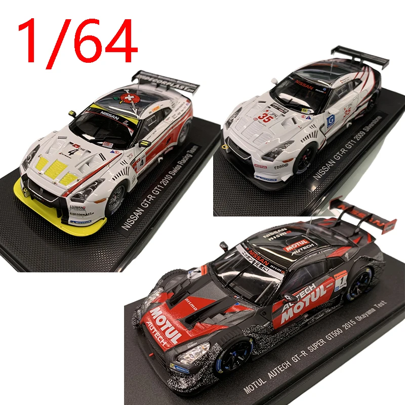 Diecast 1/43 Scale Nissan GT-R GT1 R35 Racing Car Model Alloy Nissan GT-R GT1 R35 #1 #35 Racing Car Model Collection Decoration