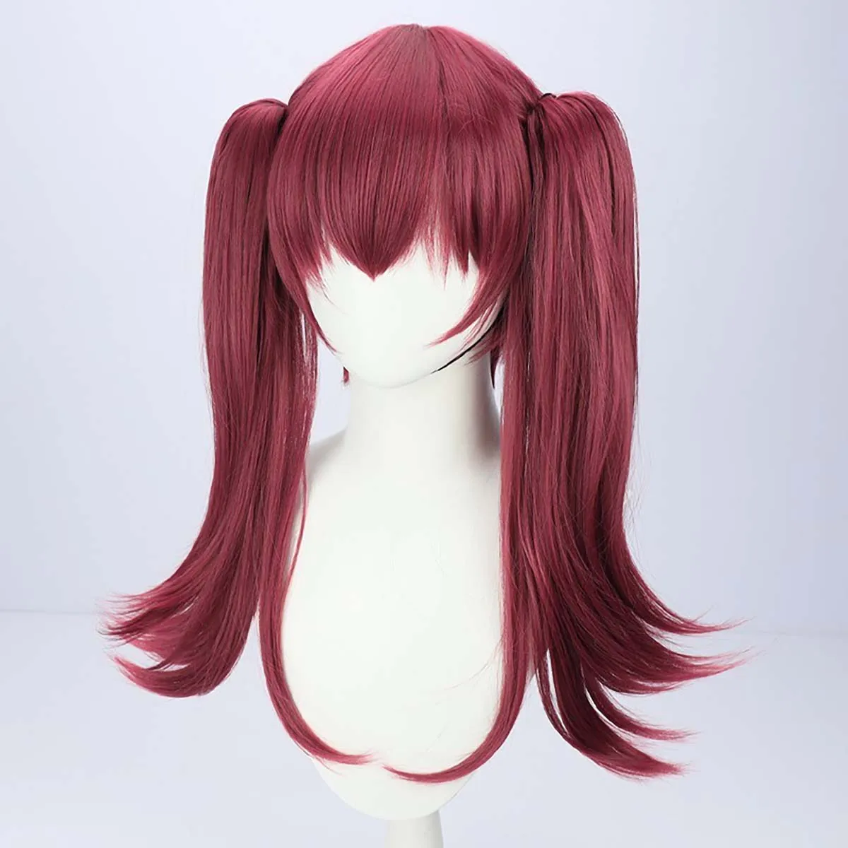 Hololive You Turber Houshou Marine Virtual Cosplay red hair double ponytail Wig
