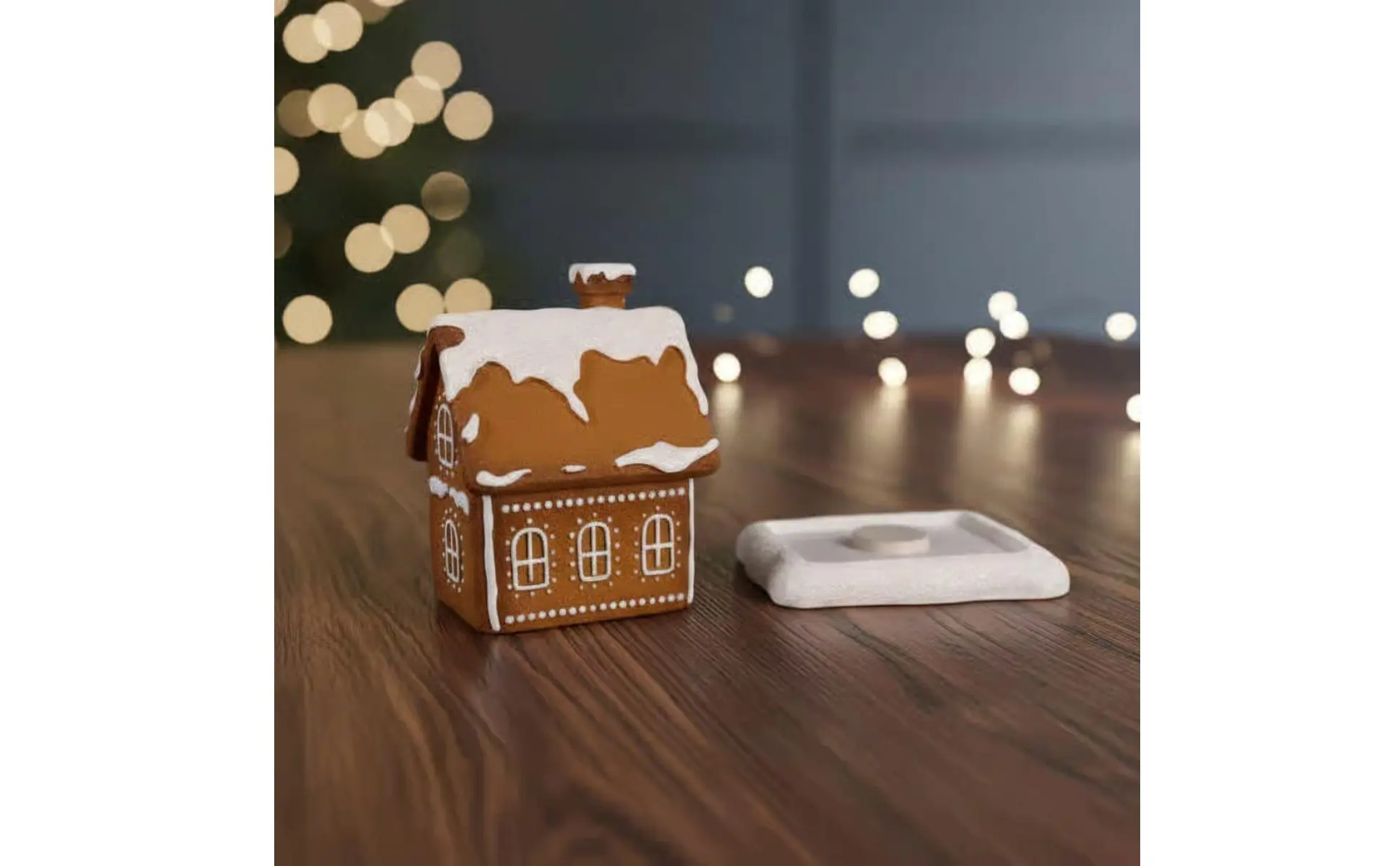 Holiday Cottage Aroma Holder Festive Gift Gingerbread House Aroma Burner Christmas Cabin Censer Detailed Craftsmanship Holiday Cottage Aroma Holder Festive Gift Gingerbread House Aroma Burner Christmas Cabin Censer Detailed Craftsmanship
