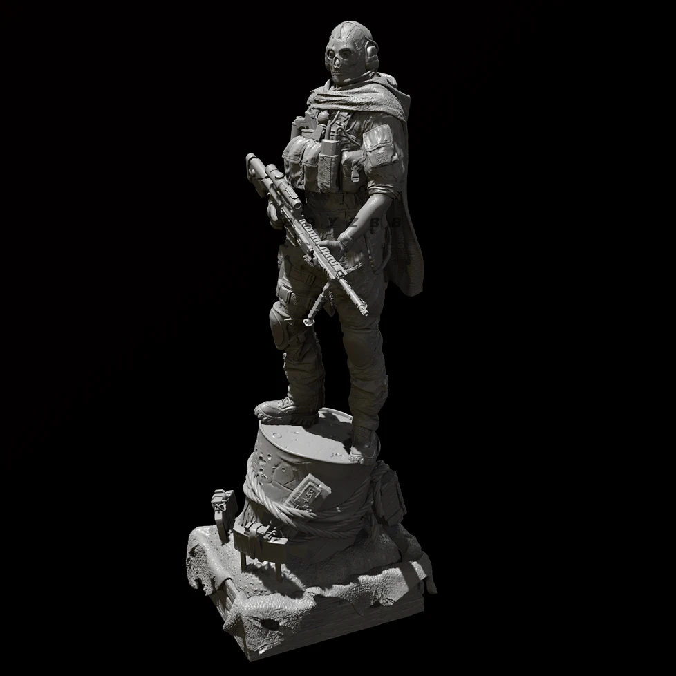 50mm 75mm 100mmResin model kits figure colorless and self-assembled 3D Printing TD-6613/3D