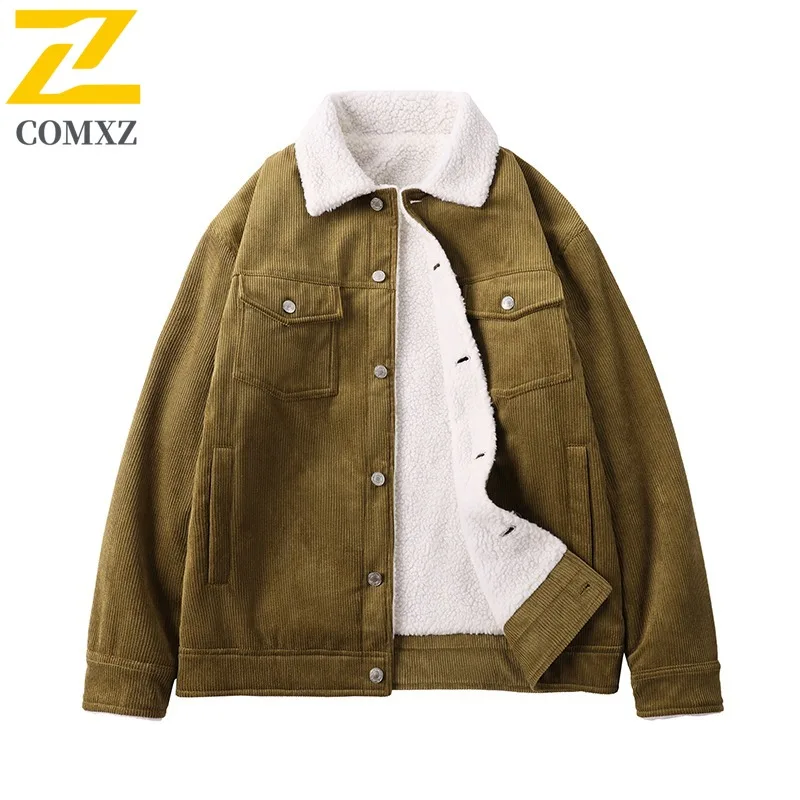 COMXZ الرجال سترة الخبز ترتيب الأسرة طوق الترفيه الدافئة حجم كبير رحلة عمل الحشو معطف الثلوج الراحة صالح القطن وسادة مبطنة