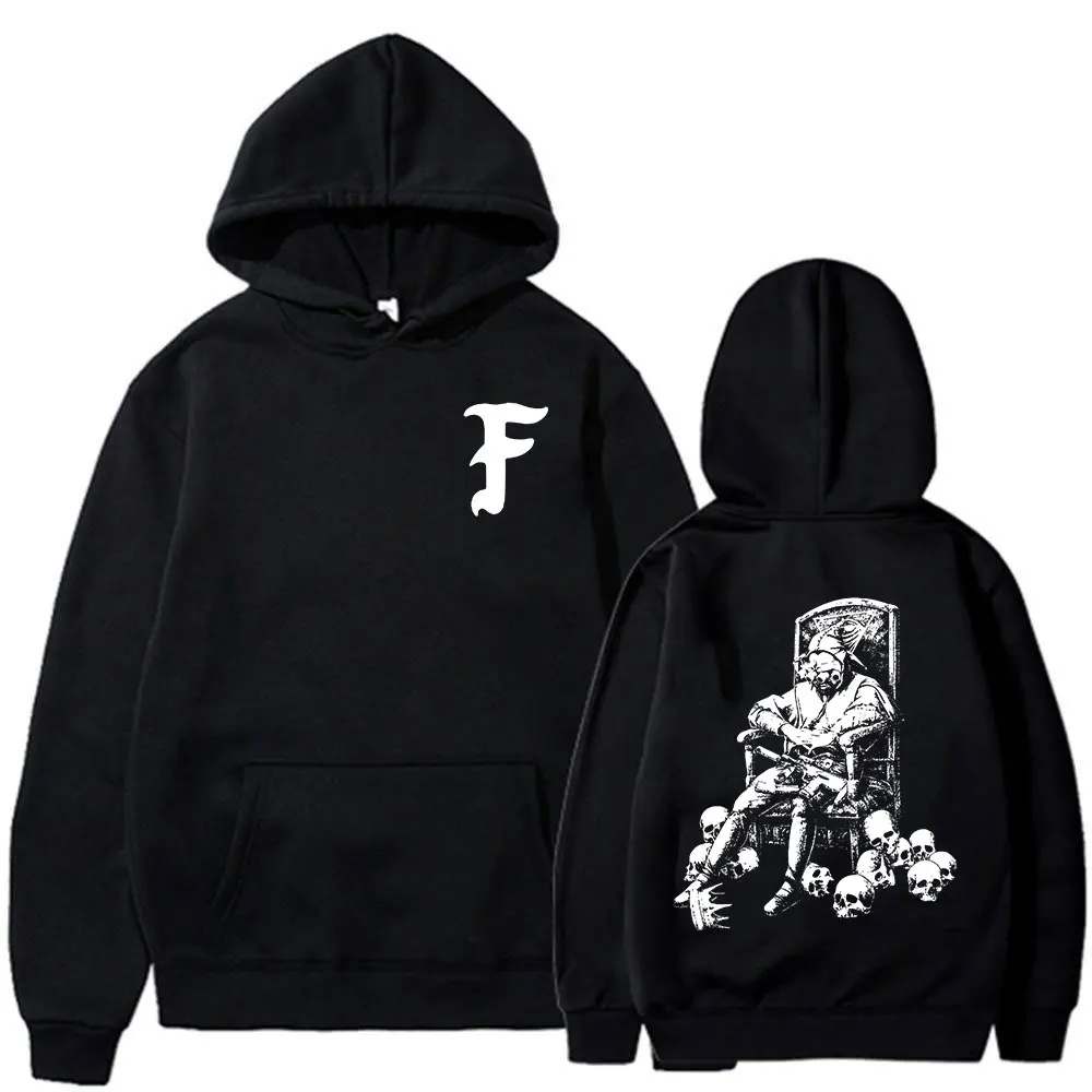 

Мужские худи Forward Observations Group Skeleton Jester Skull Throne: модные оверсайз свитшоты в стиле хип-хоп с длинными рукавами