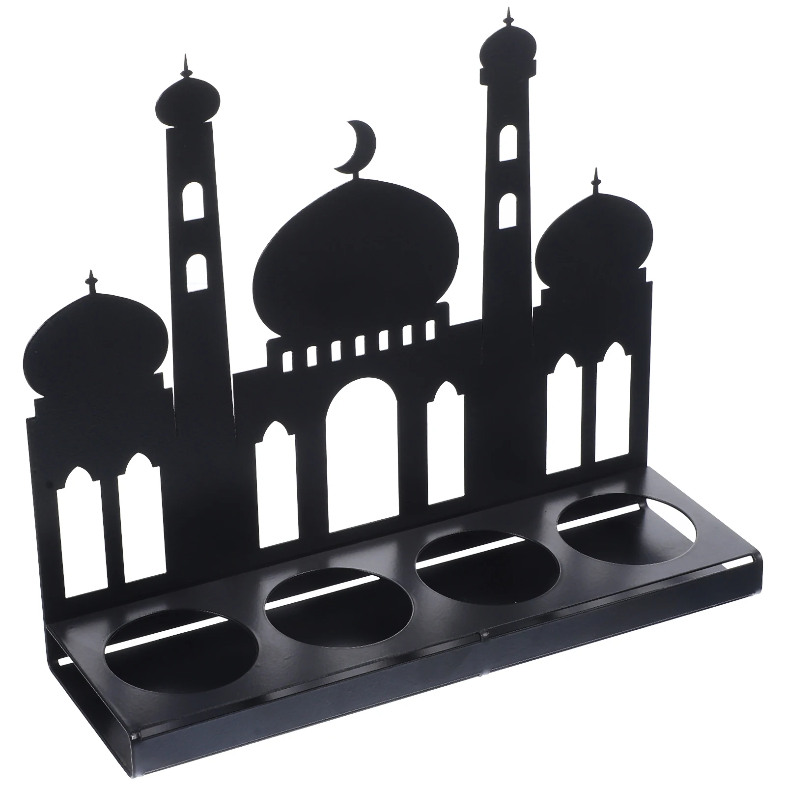 

1pc Castle Shape Iron Holders Sturdy High Temp Resistant Home Decor Craft Bedroom Furniture Match Dorm Country Wedding