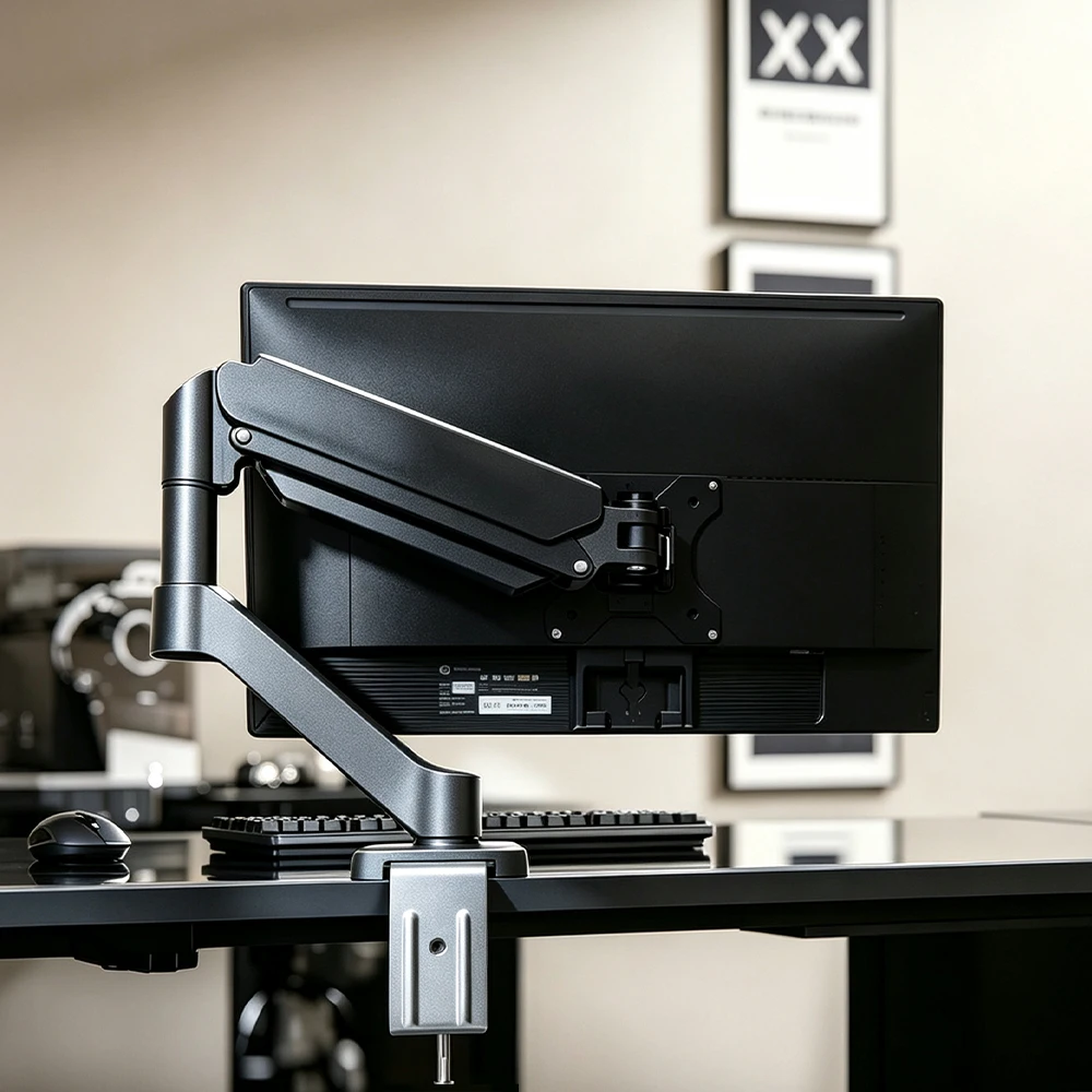 Universal Single Monitor Bracket Up To 32 Inches And 19.8 Lbs Per Screen Computer Desk Mount Stand Adjustable Computer Bracket