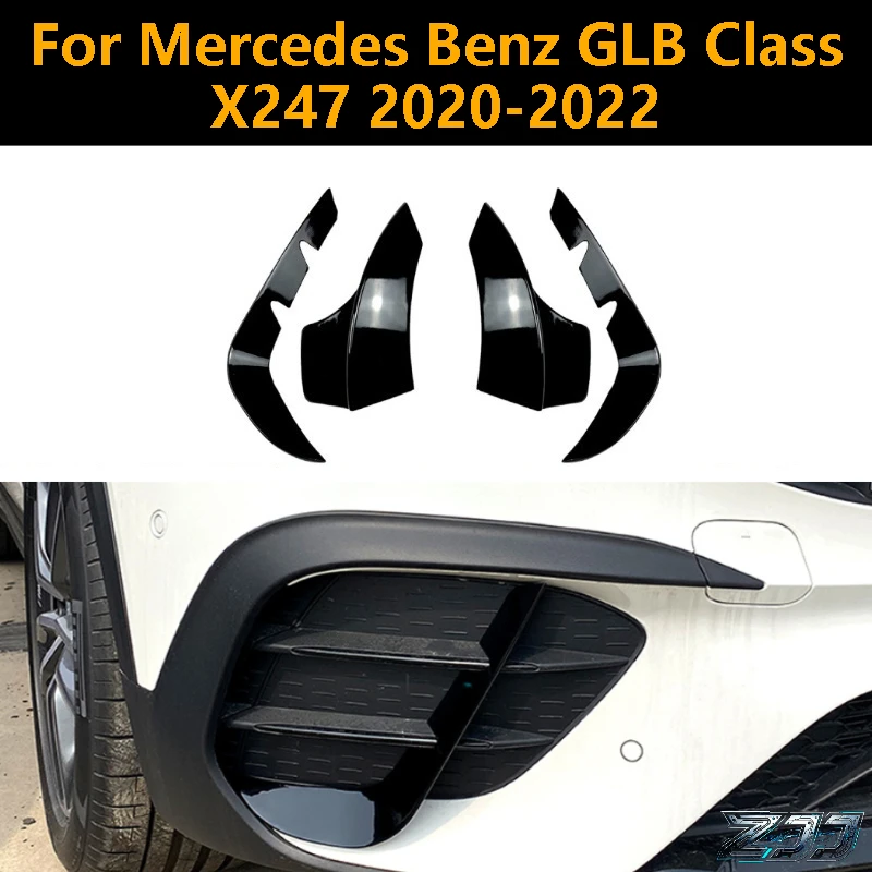 

Car Front Bumper Side Splitter Lip Wind Knife Spoiler For Mercedes Benz GLB Class X247 GLB200 GLB220 GLB250 GLB35 AMG 2019-2023