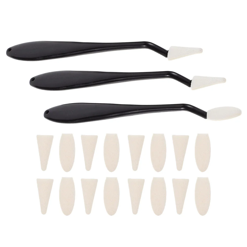 

Clean Knife Cleaning Set Erasers Drawing Sponge Pads Black Sketch Stumps Student