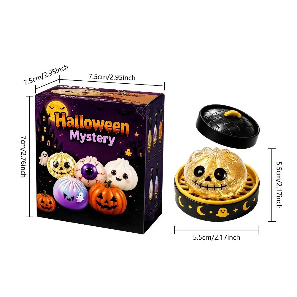 Halloween-Teigtaschen-Quetschspielzeug, Glänzendes Glitzer-Soft-Fidget-Spielzeug, Kürbis-Augapfel-Geister-Stil, Stressabbau-Party-Überraschungsgeschenk – Detail 20