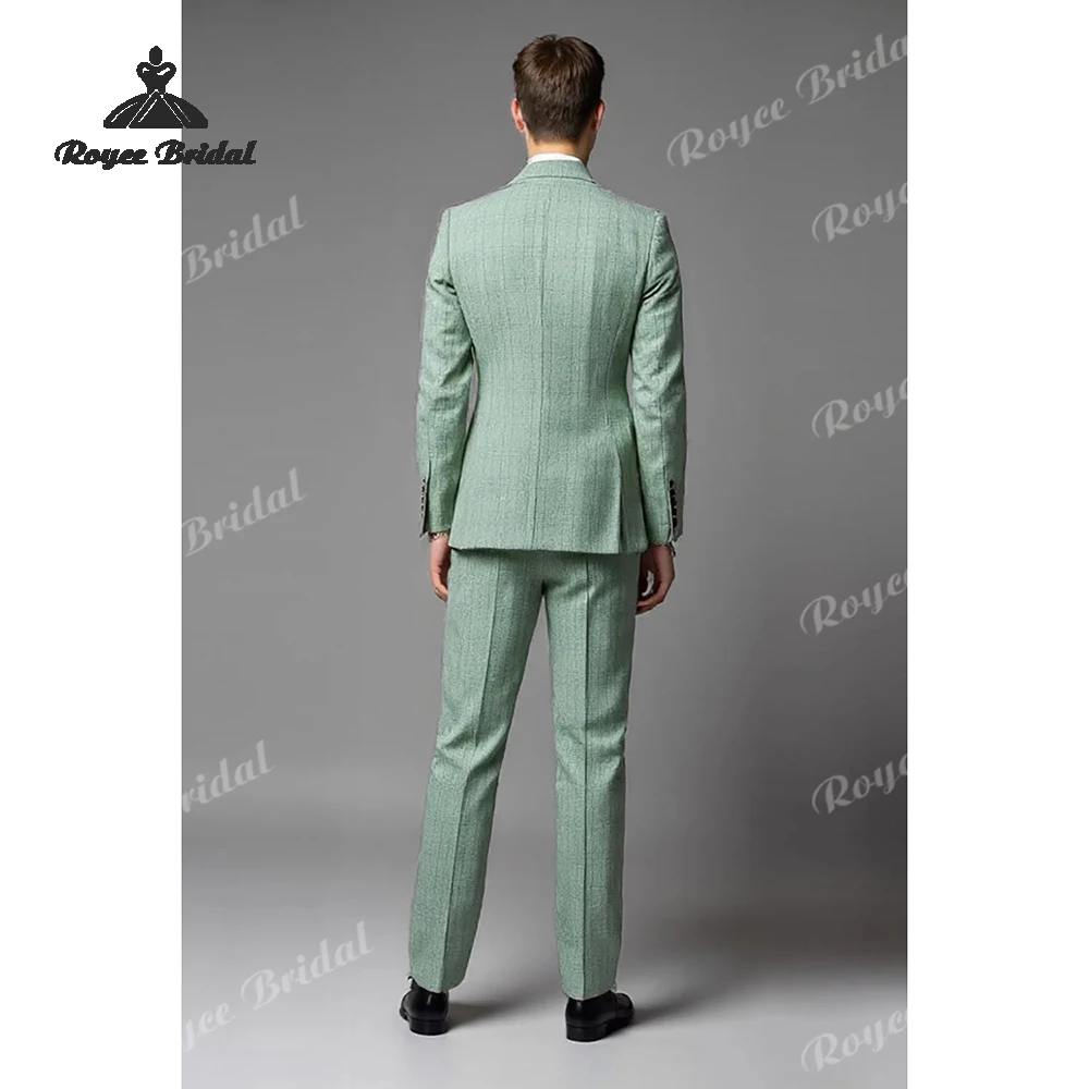 Three Piece Single Breasted Men's Wedding Suit 2026 Slim Fit Notched Lapel Evening Business Suit Customized trajes para hombre