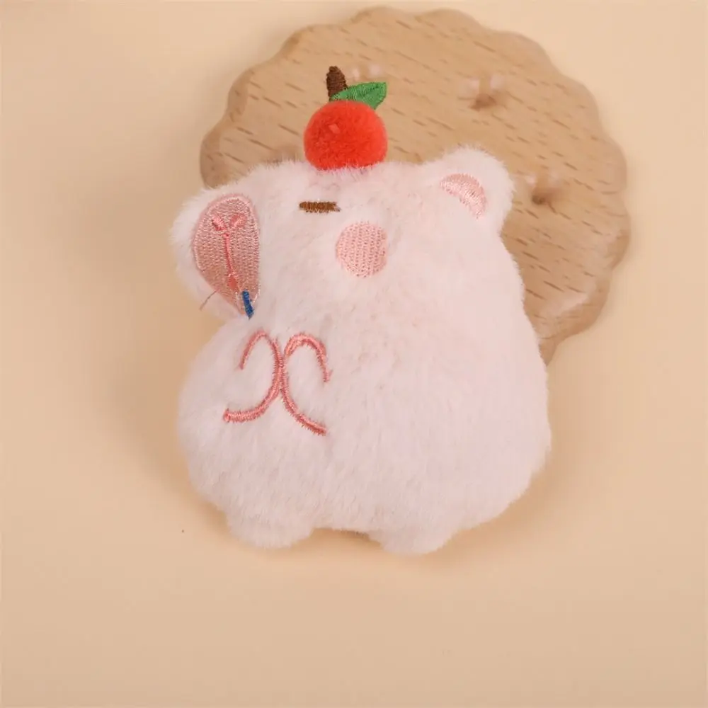 Soft Capybara Plush Brooch Funny Creative Kapibara Plush Pin Lovely Kawaii Capibara Plush Badge Girls/Boy Bag Gifts