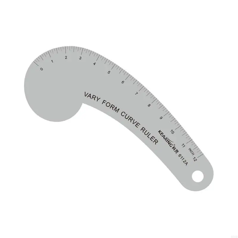 Professionelles Kleidungsmuster-Lineal aus Aluminiumlegierung für Kleidungsdesigns und Schneiderei B03E – Detail 4