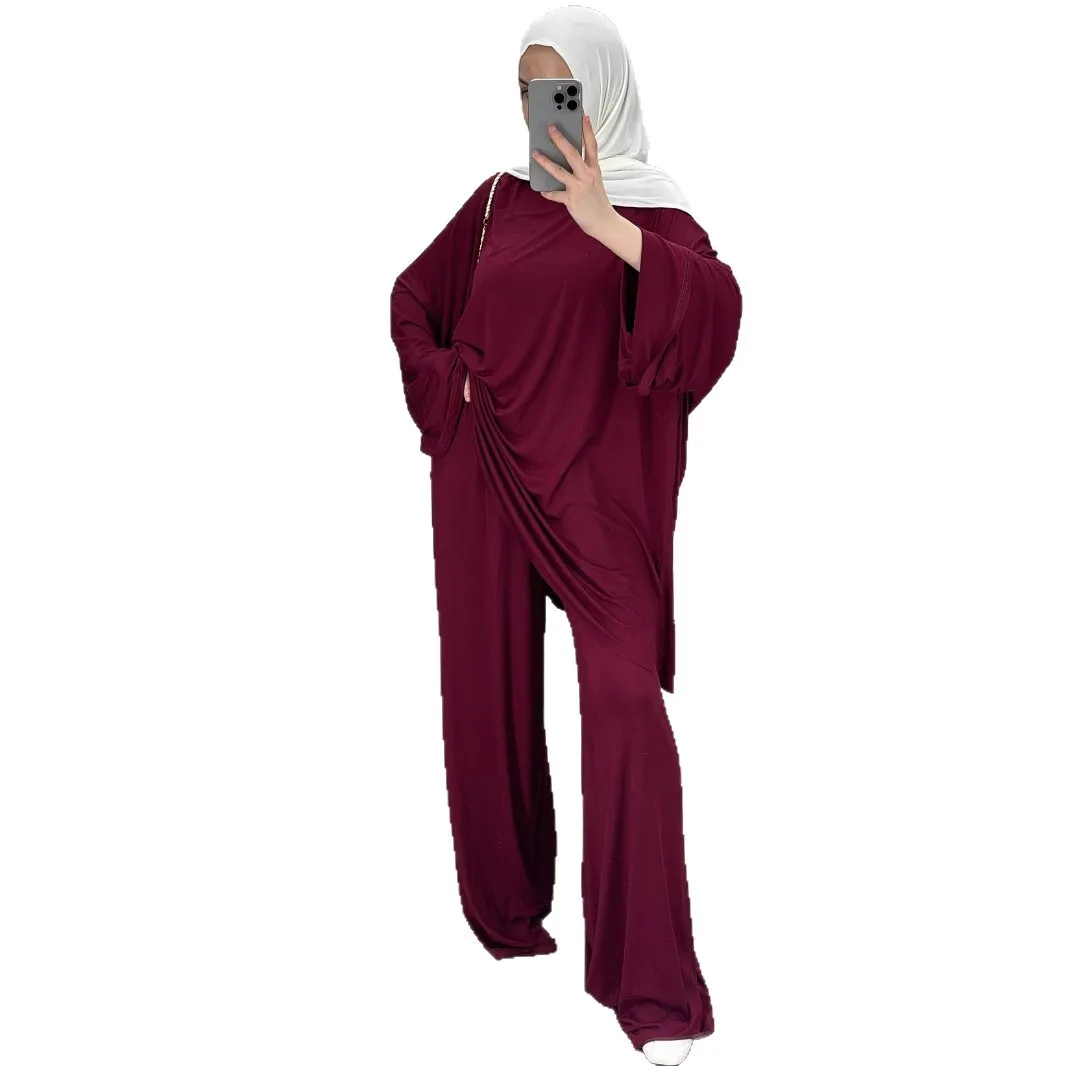 

2026 new women's clothing solid color loose and comfortable top casual fashion suit