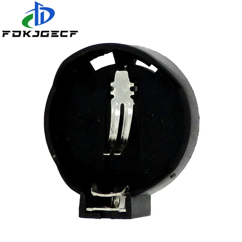 10pcs Black CR2025 CR2032 3V Button Coin Cell Battery Socket Holder Case CR2032 battery holder 2032