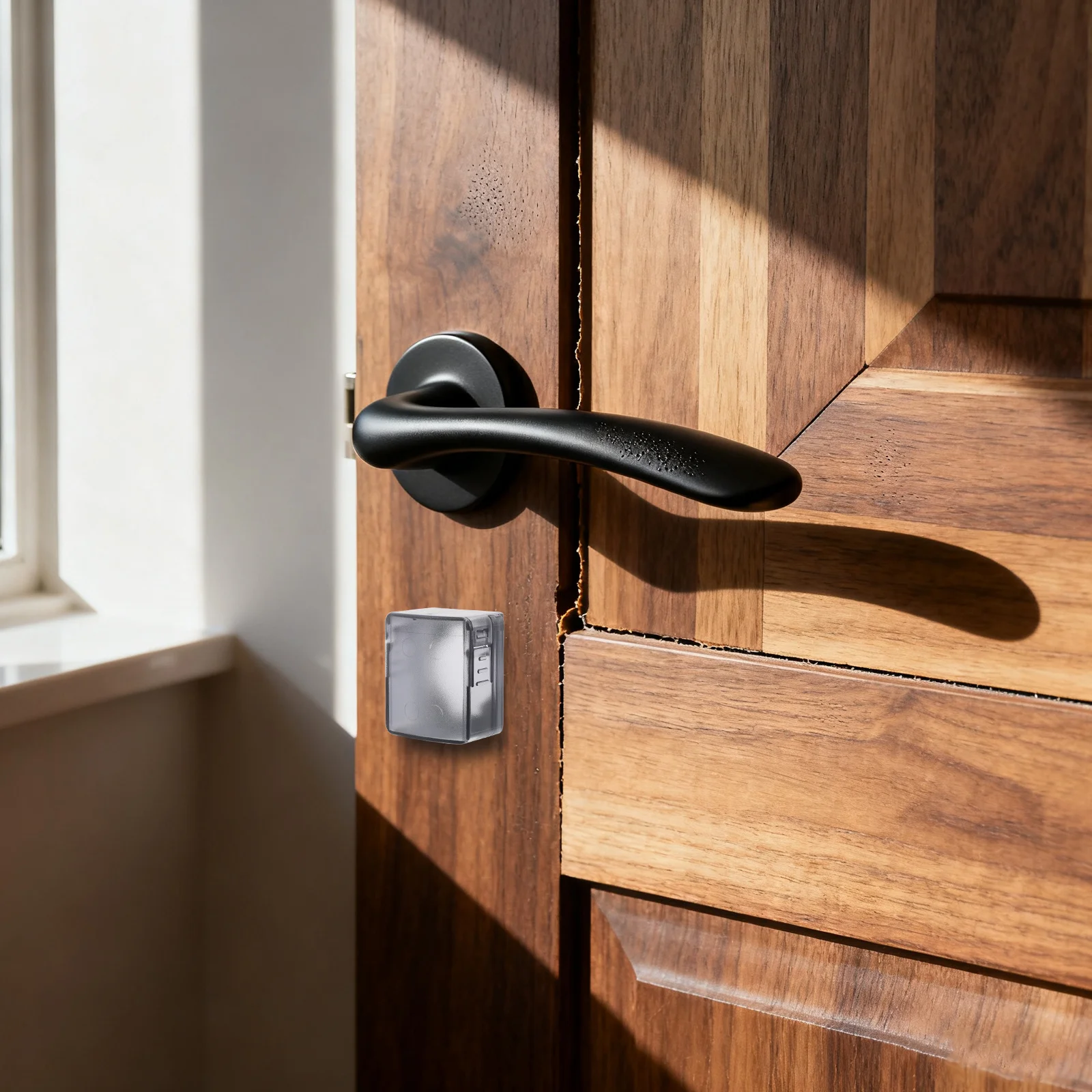 3 قطع من غطاء قفل أمان الطفل، أقفال مقبض الباب البلاستيكية السوداء للحمام وغرفة النوم، حماية ضد القفل - سلامة الباب الداخلي #3