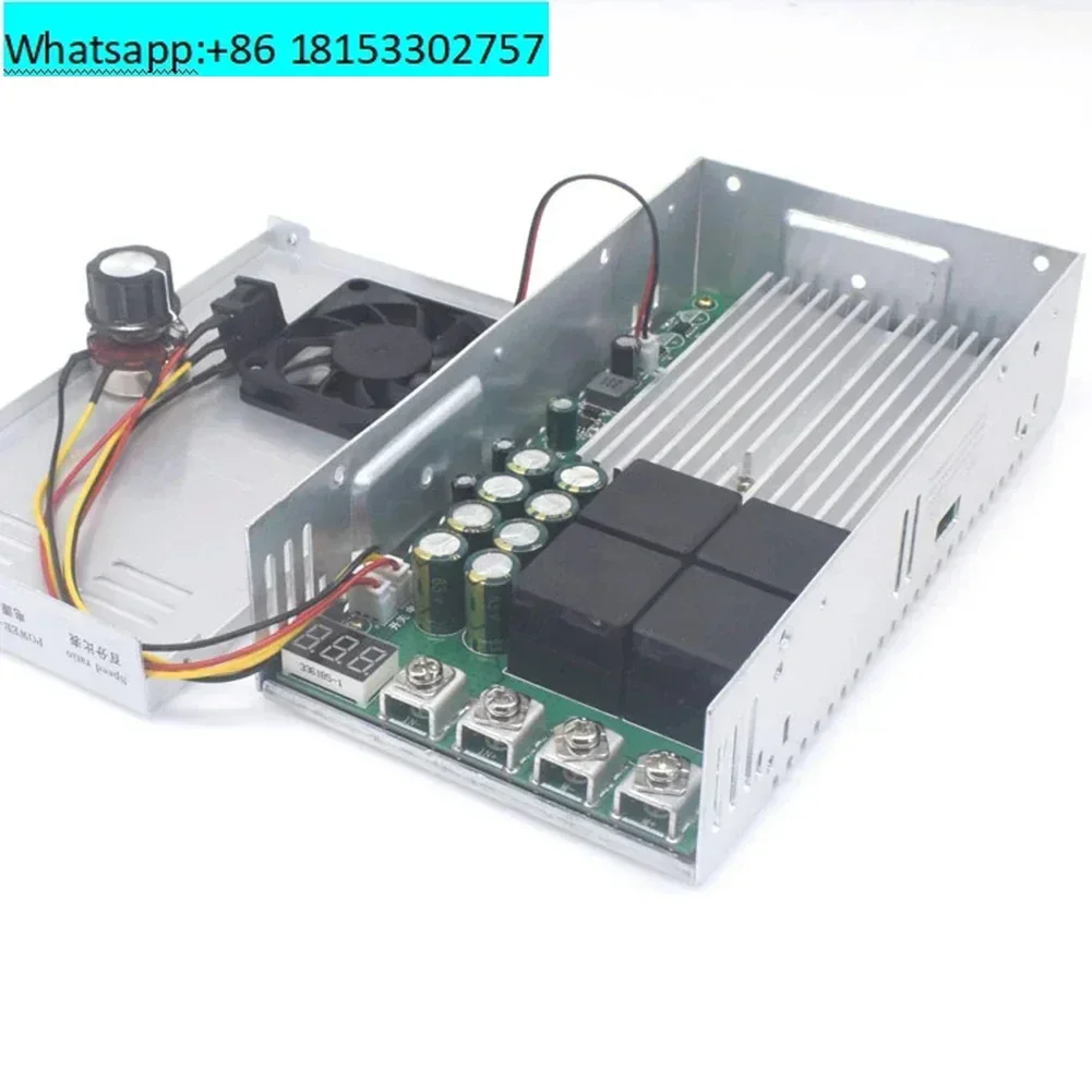 200A Governor DC Motor Reducer PWM Controller High-Power Industrial Forward Reverse DC 12-48V Qudai 200A-S2 Linear Under Load