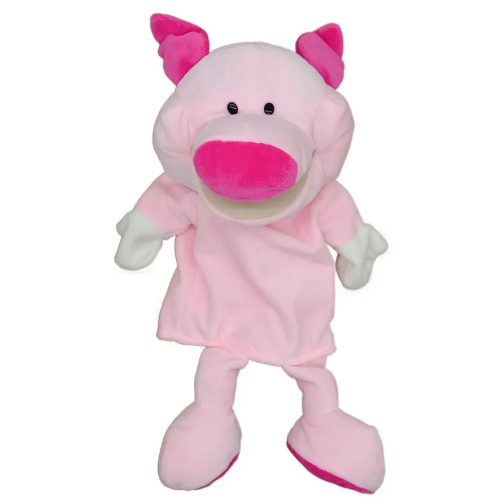 สัตว์ป่าสัตว์หุ่นมือ Appease ของเล่น Early Education ตุ๊กตามือตุ๊กตาสิงโตช้างหมูตุ๊กตาสัตว์