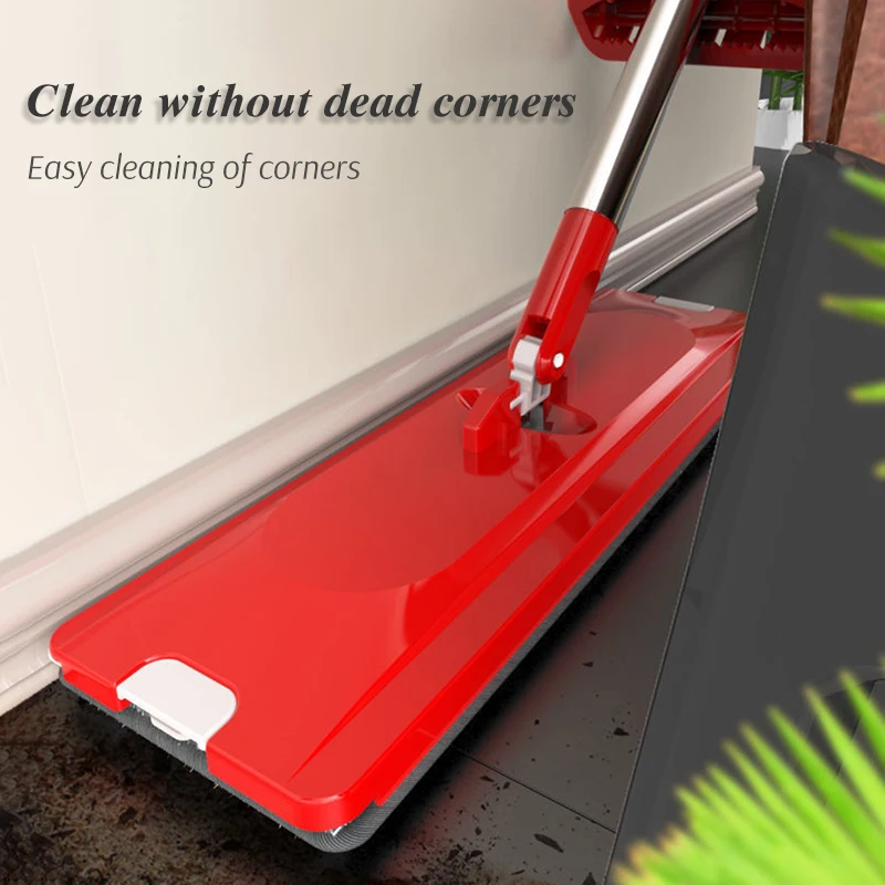 Magic Squeeze Flat Mop Hand Free Washing Wash Floor Cleaning Tools Wringing Mop Rag Pads Microfiber Mop Bathroom Accessories