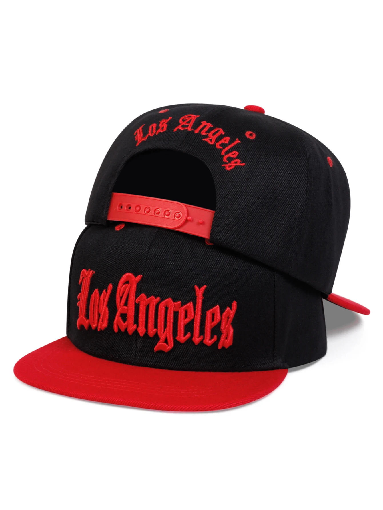 Unisex-Hip-Hop-Hüte mit Los-Angeles-Stickerei, für Frühling und Herbst, verstellbare, lässige Snapback-Baseballkappen, Sonnenschutzhut für den Außenbereich – Detail 7
