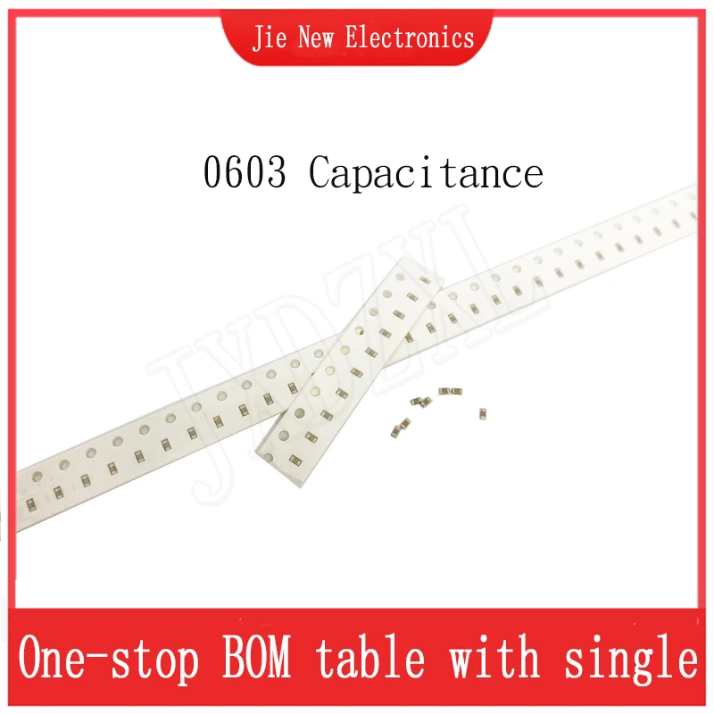 100PCS 0603 104K SMD  0.5pF - 22uF 10pF 22pF 100pF 1nF 10nF 100nF 0.1uF 1uF 2.2uF 4.7uF 10uF Chip Multilayer Ceramic Capacitor