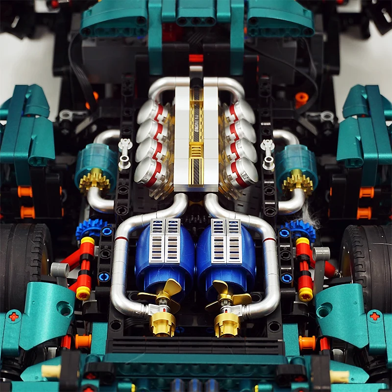 新しい MOC-10621 テクニカルスケール 1:8 スポーツカーモデルビルディングブロック Diy レンガパズルおもちゃ誕生日プレゼント男の子のため