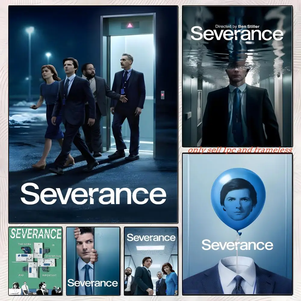Severance TV Series Poster Sticky Wall Art Printing Waterproof Home Living Bed Room Aesthetic Decor