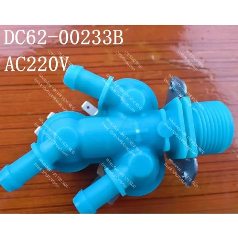 Válvula Solenoide Elétrica de Entrada de Água Nova para Máquina de Lavar Samsung DC62-00233B - Peça para Máquina de Lavar com Agitador