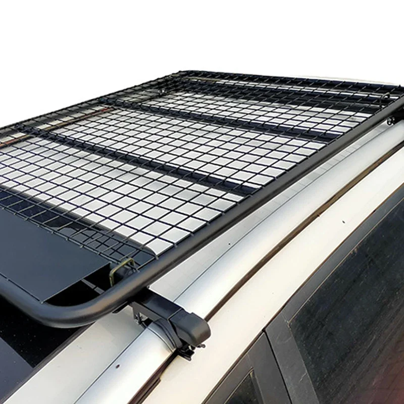 Universal Roof Rack Portable Roof Frame Steel Mesh Cargo Rack Car Modification Accessories Bold Frame Loading Travel Items