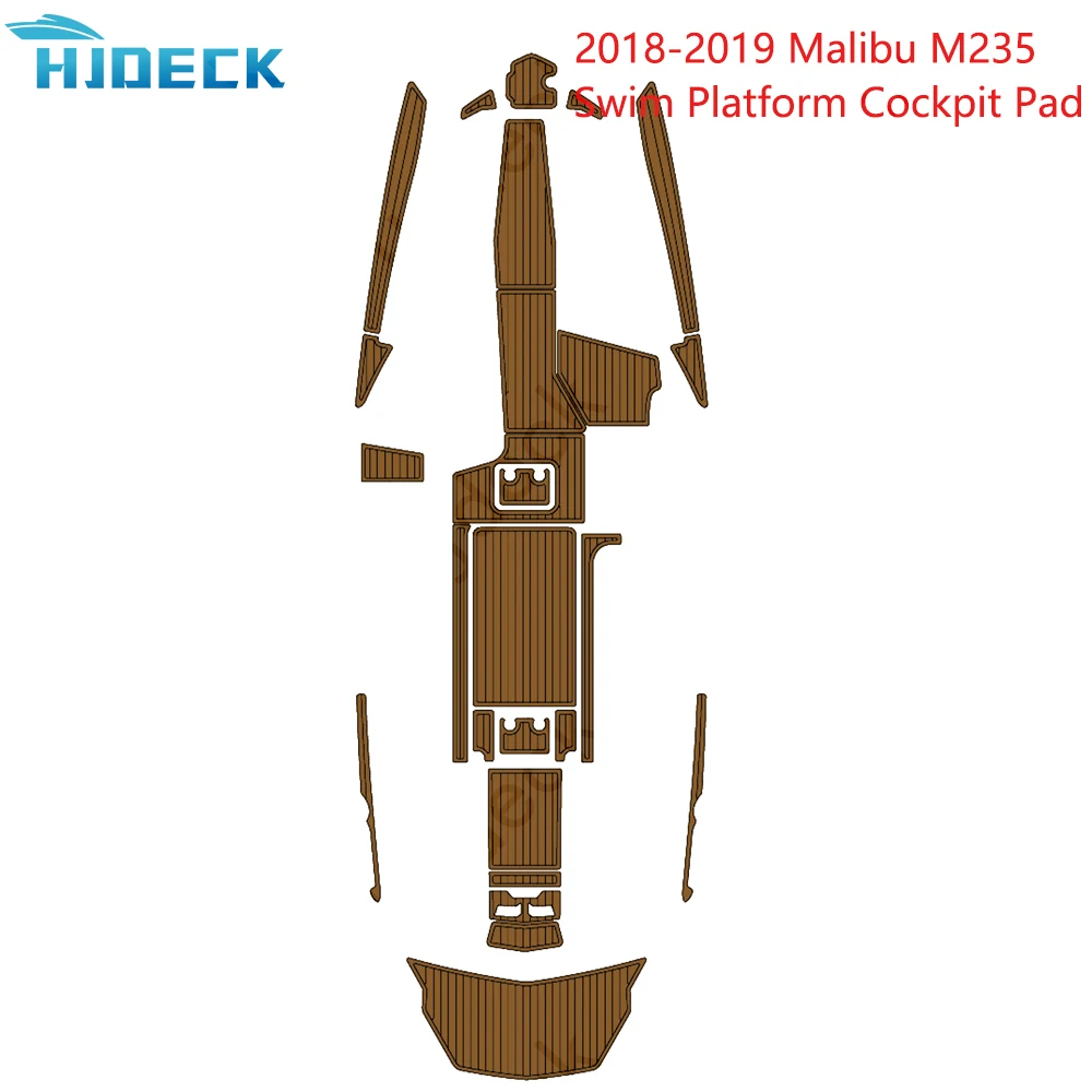 

Hjdeck Yacht Sheet Pad Customizable Compatible With 2018-2019 Malibu M235 Swim Platform Cockpit Boat Accessories EVA Mat