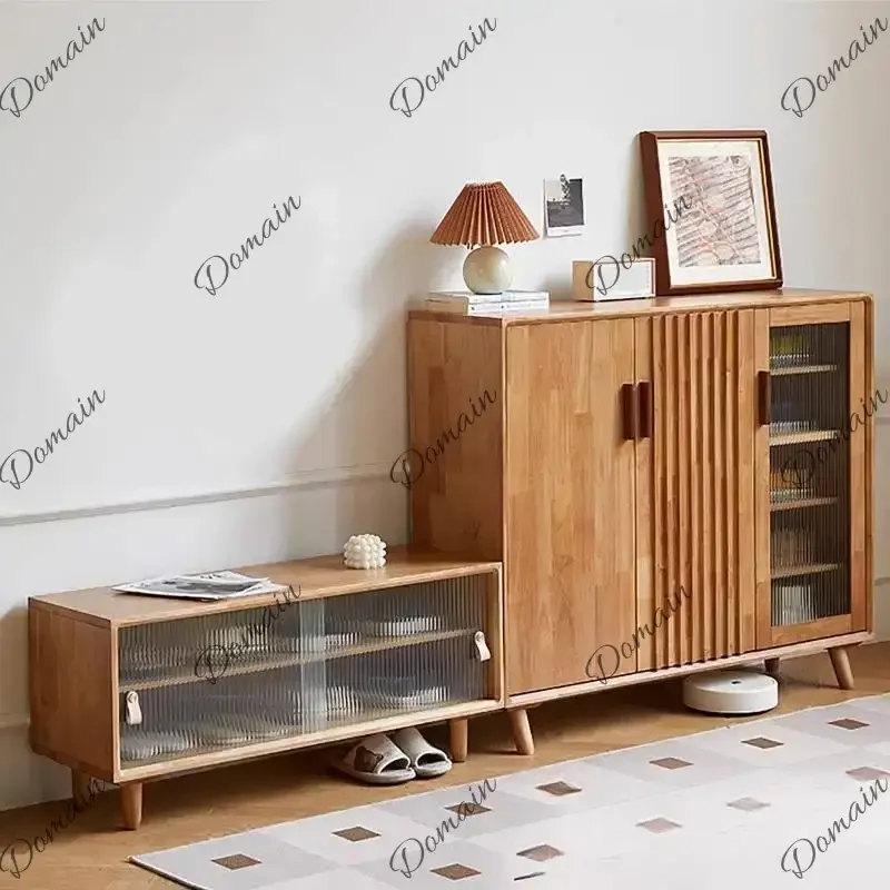 XS Retro Design Shoe Cabinet Drawer Strong Dustproof Space Saving Shoe Cabinet Storage Solid Wood Armario De Zapatos Furniture H