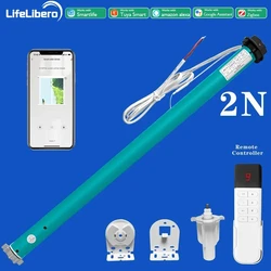 LifeLibero 투야 스마트 커튼 지그비 블라인드, 모터 롤러 쉐이드 블라인드, 윈도우 38mm 튜브, 스마트 라이프 지원 알렉사, 2N