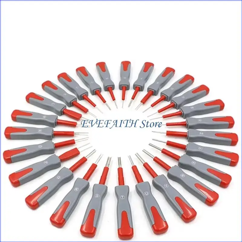 124B 26pcs Steel Automotive Pin Extractor Tool Car Terminals Removal Tool Upgrades for Reliable Electrical Connector Repair