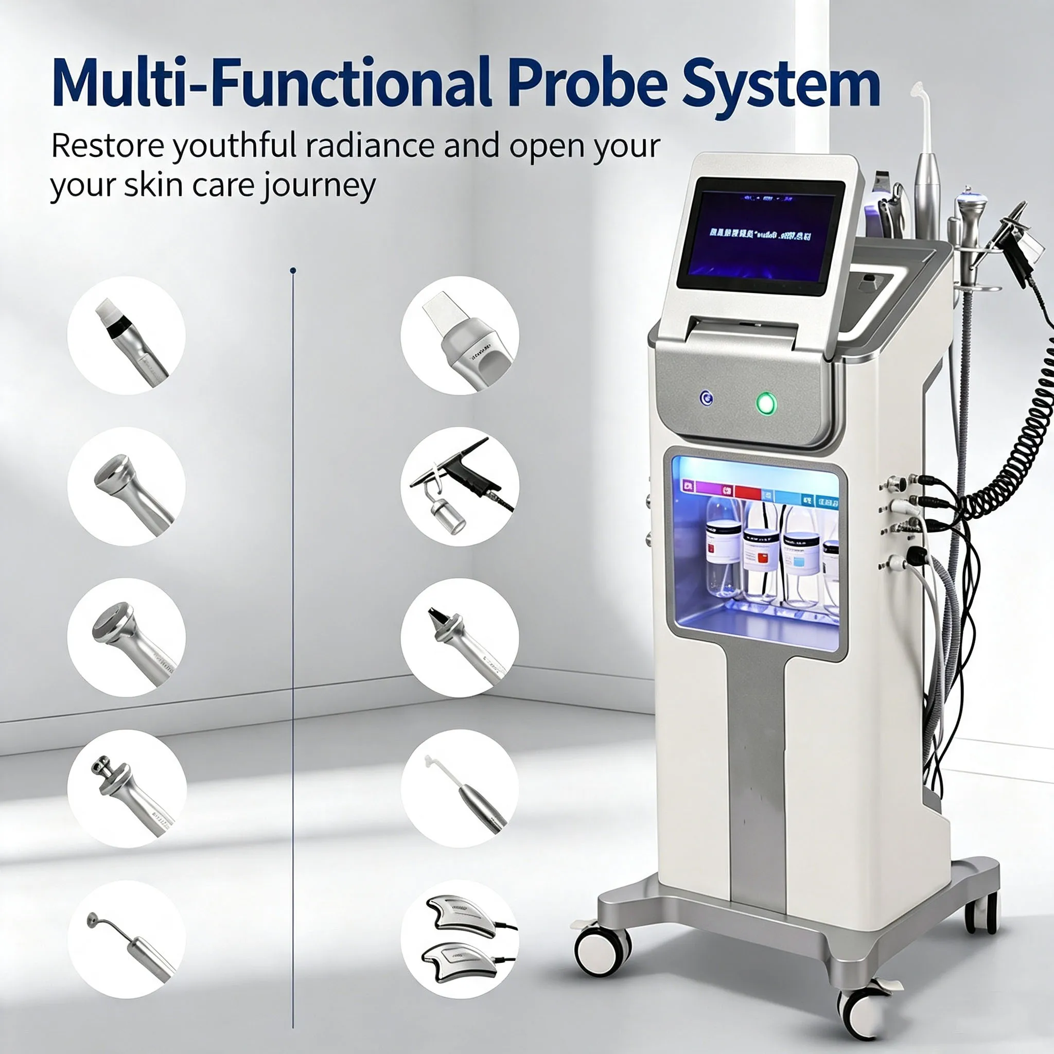 Large Bubble Skin Management Comprehensive Instrument For Removing Bead Skin, Facial Cleansing, And Rejuvenation Beauty Salon