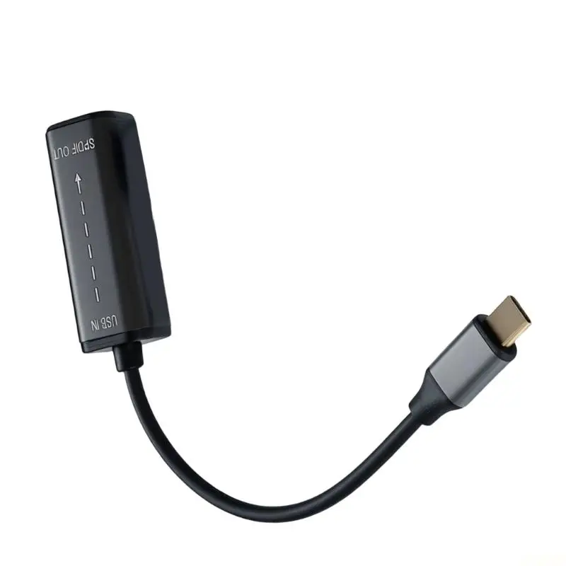 B03F USB/USB C Male To Optically Fiber Female Converter Digital Clear Sound Output