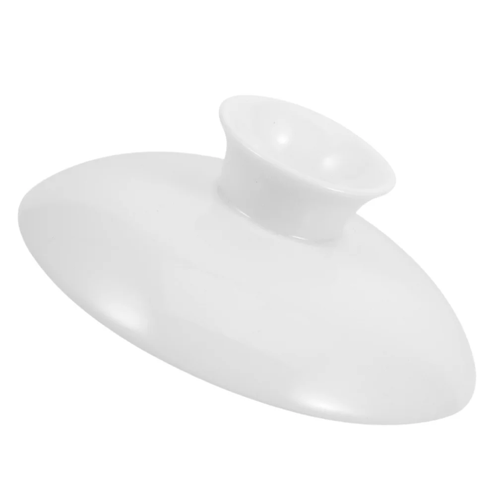 

White Ceramic Tea Cup Lid 3 Inch Reusable Mug Cover Heat Retention Drink Cover for Tea Coffee Cup Ceramic Mug Covers