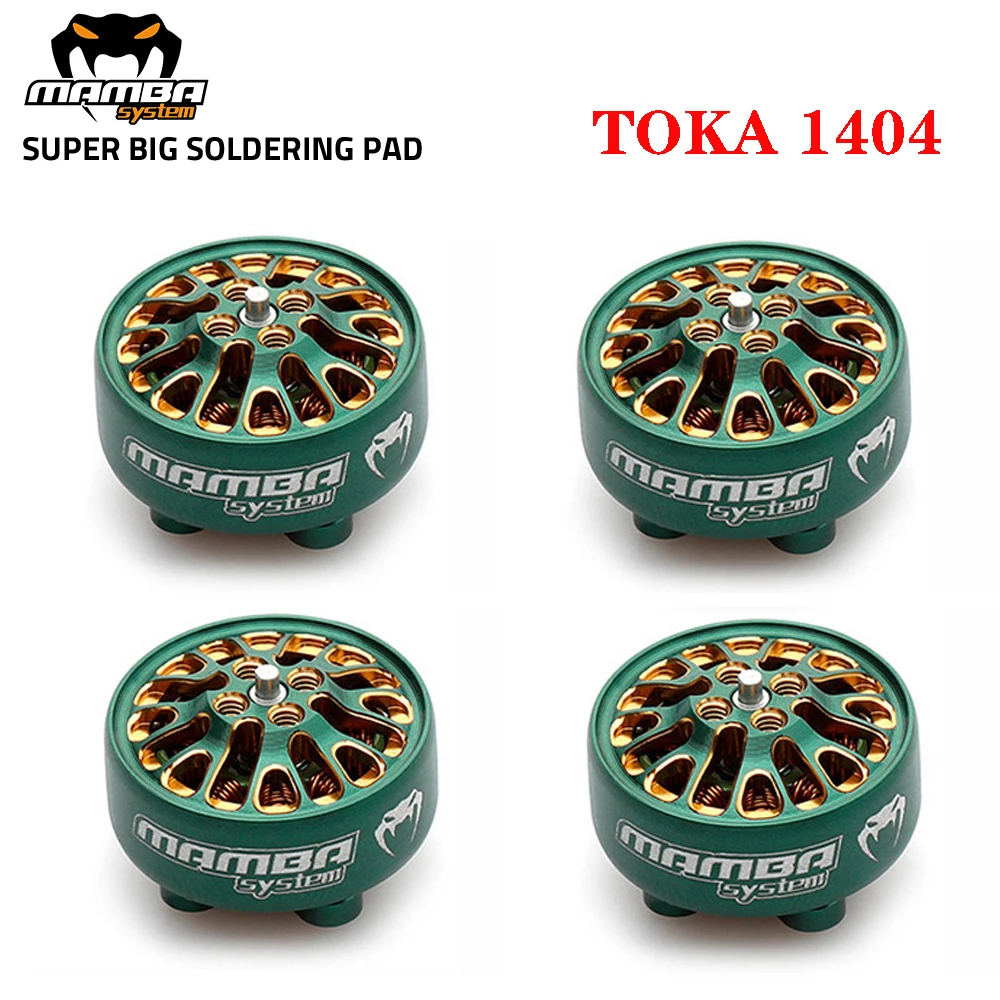 

DIATONE MAMBA TOKA 1404 3000KV/4000KV 3-6S Brushless Motor W/1.5mm Titanium Alloy Shaft 2.5-4inch Propeller for RC FPV Drone