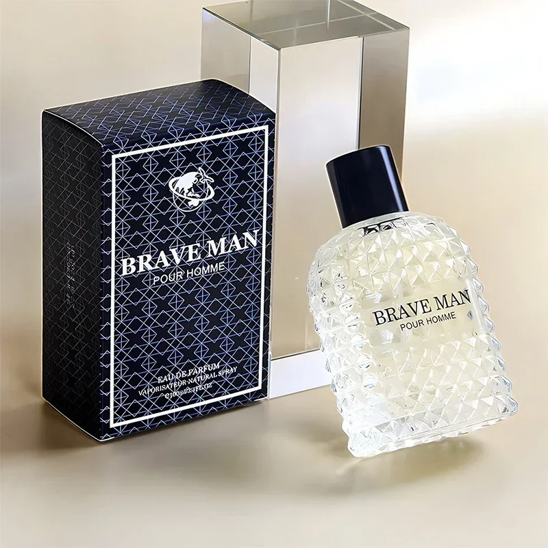 

100ML Brave Man Wolf Smoke Perfume Charming Cologne Long-Lasting Fragrance Tender Woody Scent Floral Oriental Note Eau De Parfum