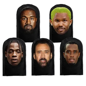 Baraklava Hoed Realistisch Beroemd Masker Elastisch Mesh Volgelaatsmasker voor Mannen Vrouwen Cosplay Hoofddeksels Hip Hop Mode Kap Hoed Hoofddeksel