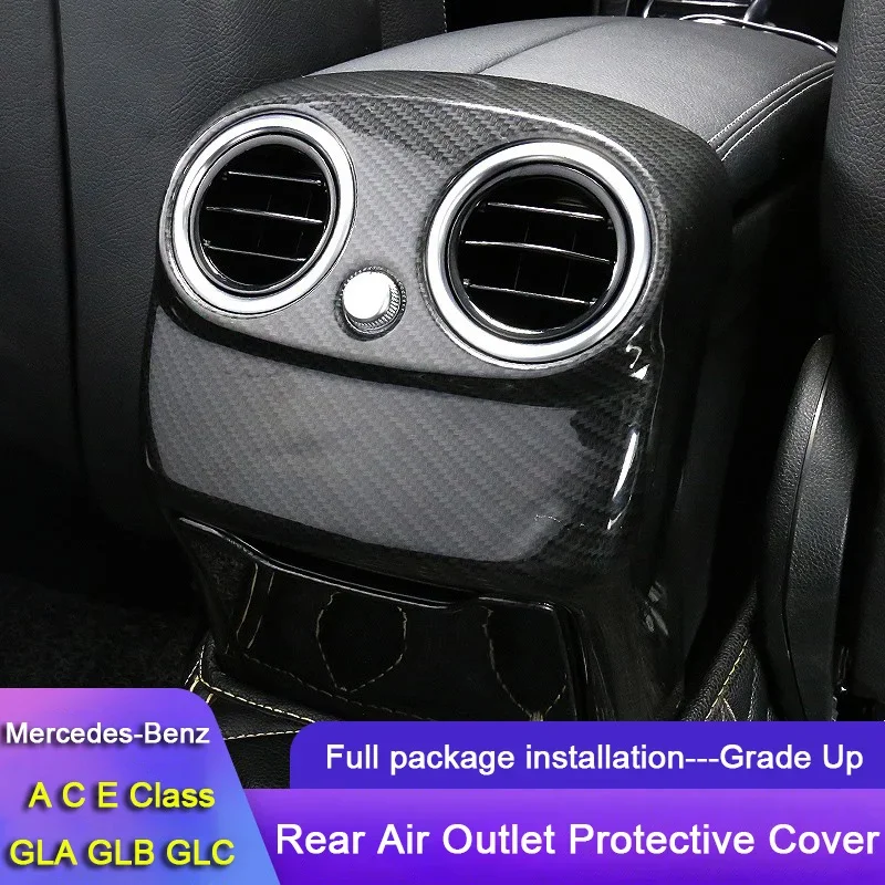 Car Rear Air Conditioner Vent Outlet Panel Cover Frame For Mercedes Benz A C E Class GLA GLB GLC W205 W213 X254 Auto Accessory