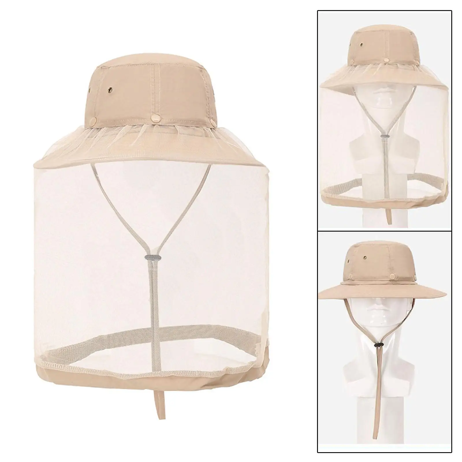 Head Net Hat Portable Stowable Protection Fashionable with Netting Sun Hat Beekeeping Cap for Women Men Camping Fishing Hiking
