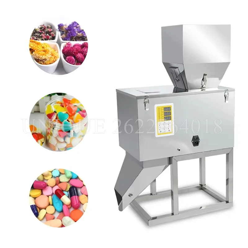 10-1000g Food Automatic Packing Machine Granular Powder Weighing Racking Machine Bag Installed High-Quality Filling Machine